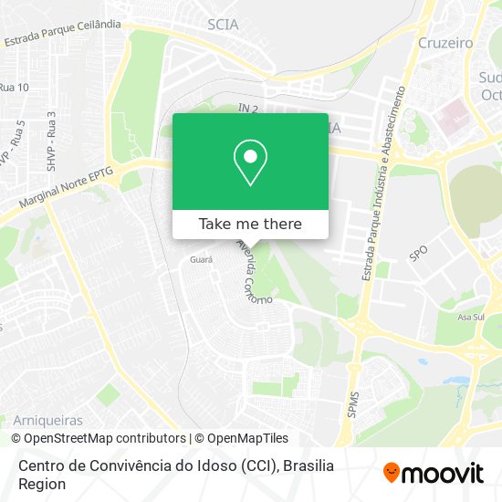 Mapa Centro de Convivência do Idoso (CCI)