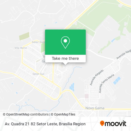 Av. Quadra 21 82 Setor Leste map