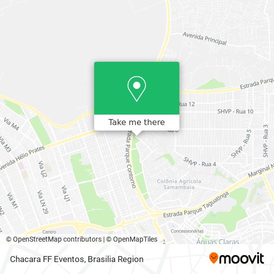 Chacara FF Eventos map