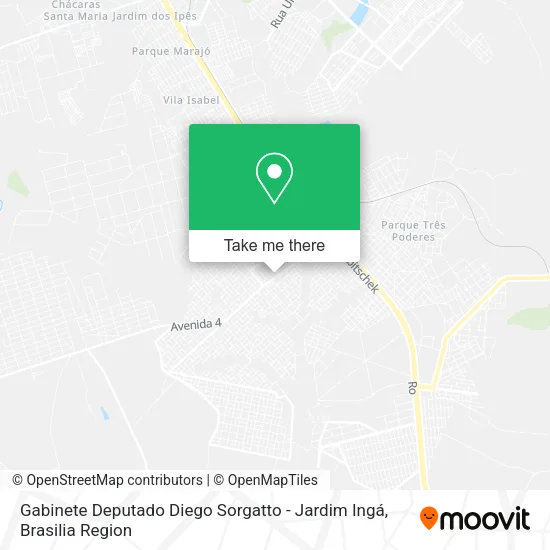 Gabinete Deputado Diego Sorgatto - Jardim Ingá map