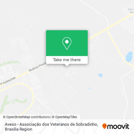 Aveso - Associação dos Veteranos de Sobradinho map