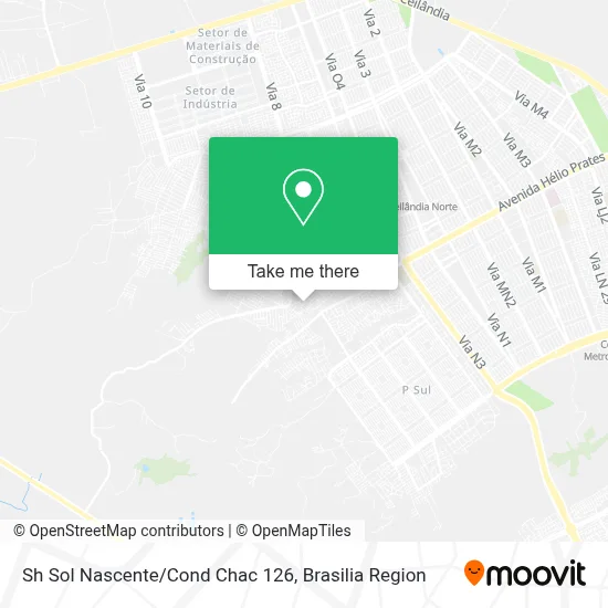 Sh Sol Nascente/Cond Chac 126 map