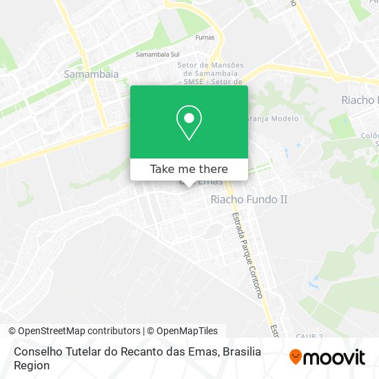 Mapa Conselho Tutelar do Recanto das Emas