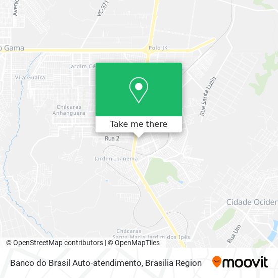 Mapa Banco do Brasil Auto-atendimento