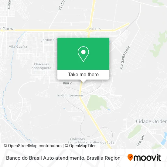 Banco do Brasil Auto-atendimento map