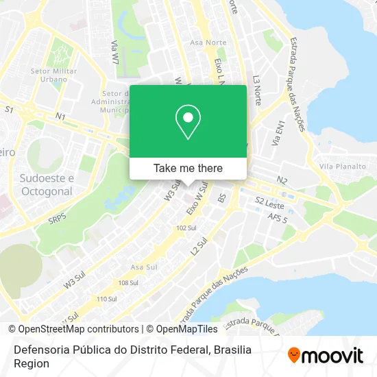 Defensoria Pública do Distrito Federal map