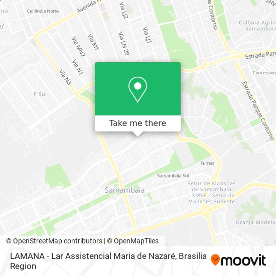 LAMANA - Lar Assistencial Maria de Nazaré map
