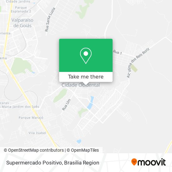 Supermercado Positivo map