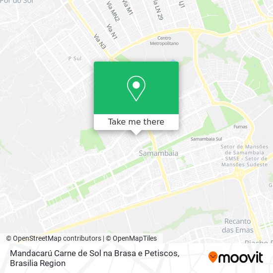 Mandacarú Carne de Sol na Brasa e Petiscos map