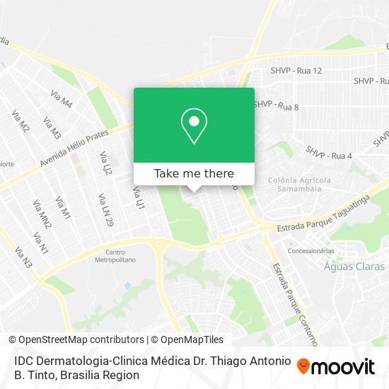 IDC Dermatologia-Clinica Médica Dr. Thiago Antonio  B. Tinto map