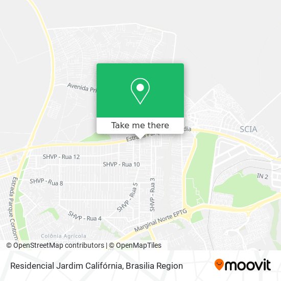 Residencial Jardim Califórnia map