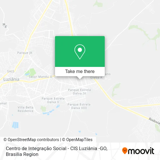 Centro de Integração Social - CIS Luziânia -GO map