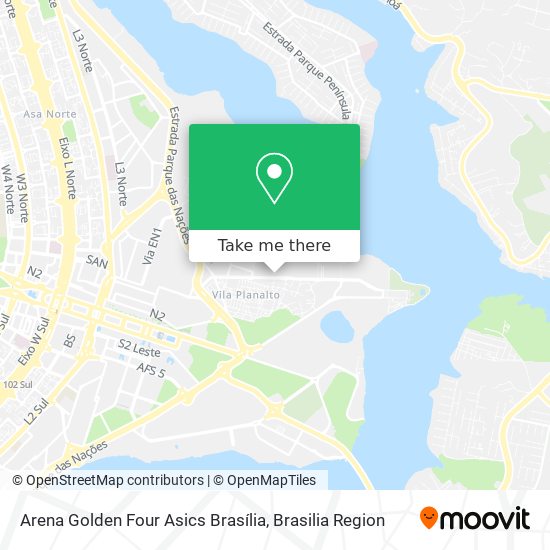 Arena Golden Four Asics Brasília map