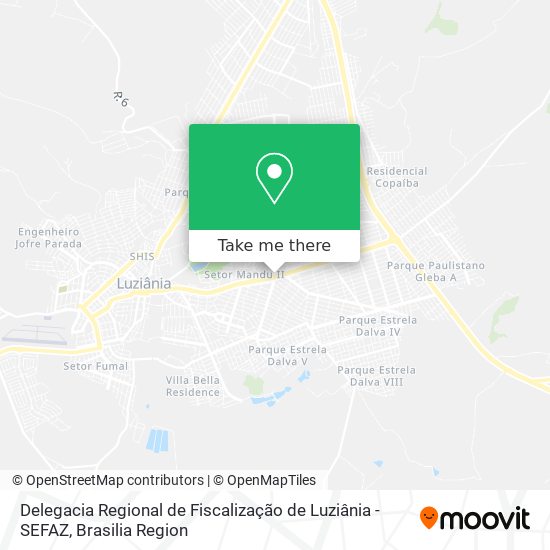 Delegacia Regional de Fiscalização de Luziânia -SEFAZ map