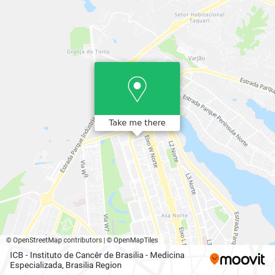ICB - Instituto de Cancêr de Brasilia - Medicina Especializada map