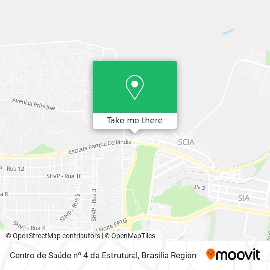 Centro de Saúde nº 4 da Estrutural map