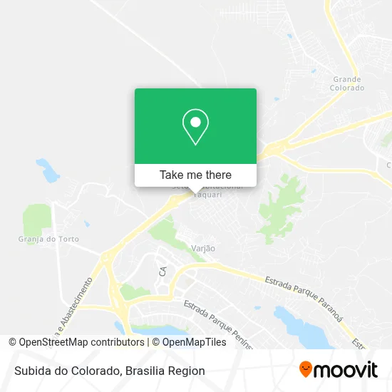 Subida do Colorado map