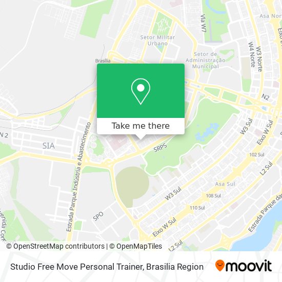 Mapa Studio Free Move Personal Trainer