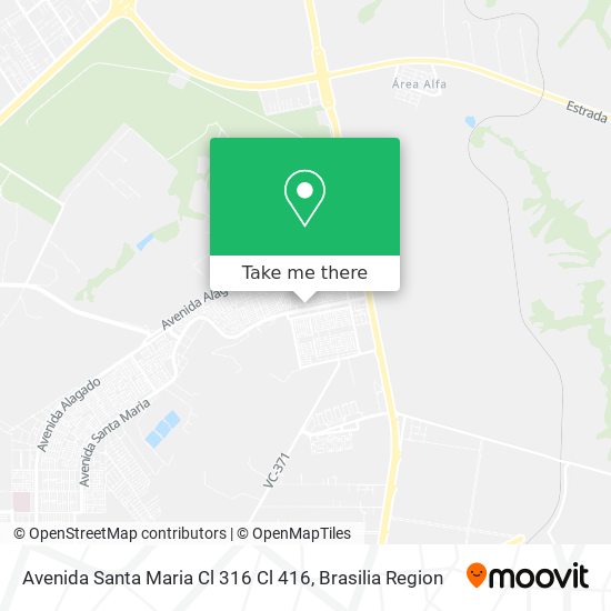 Avenida Santa Maria Cl 316 Cl 416 map