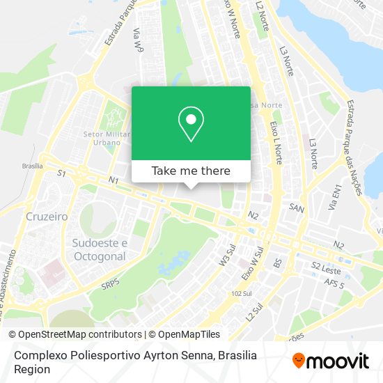 Mapa Complexo Poliesportivo Ayrton Senna