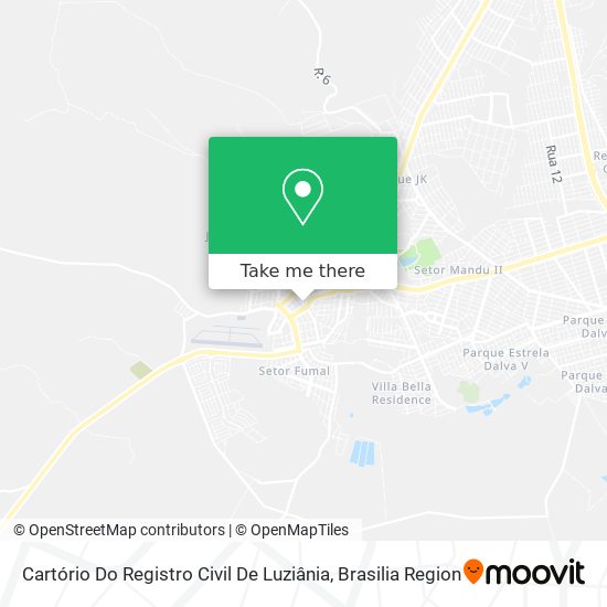 Cartório Do Registro Civil De Luziânia map