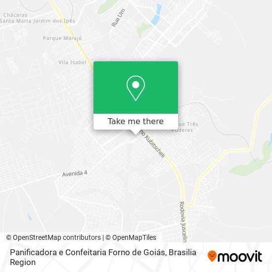 Panificadora e Confeitaria Forno de Goiás map