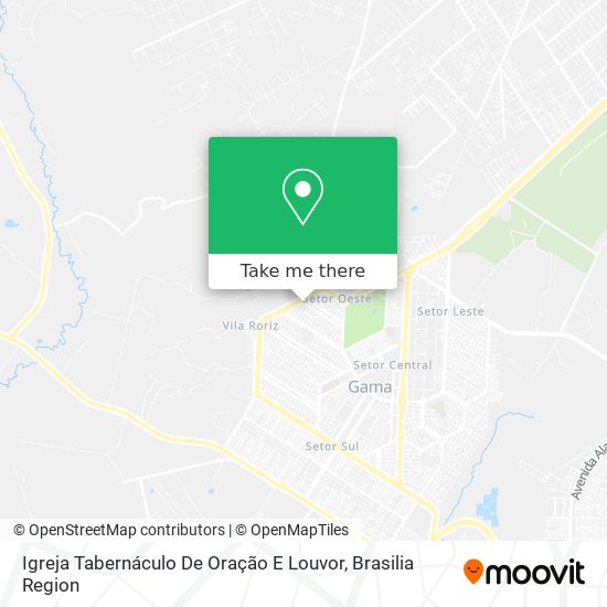 Igreja Tabernáculo De Oração E Louvor map