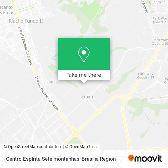 Centro Espírita Sete montanhas map
