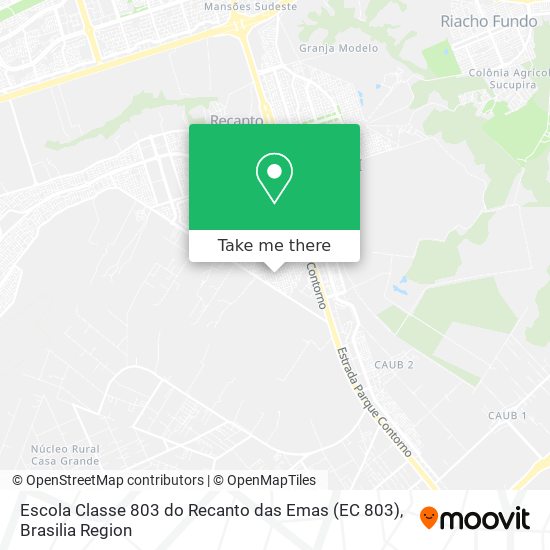 Escola Classe 803 do Recanto das Emas (EC 803) map