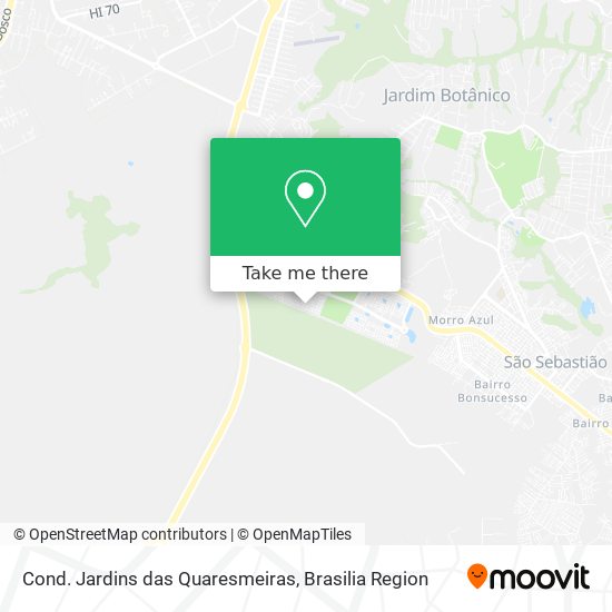 Cond. Jardins das Quaresmeiras map