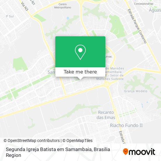 Segunda Igreja Batista em Samambaia map