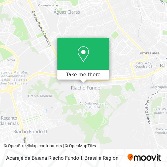 Acarajé da Baiana Riacho Fundo-I map