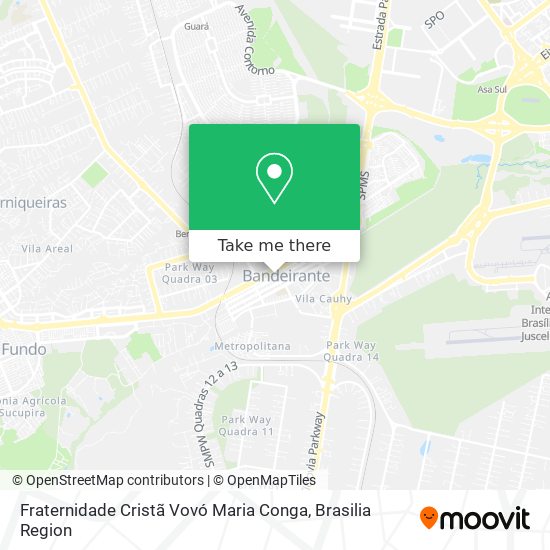 Fraternidade Cristã Vovó Maria Conga map