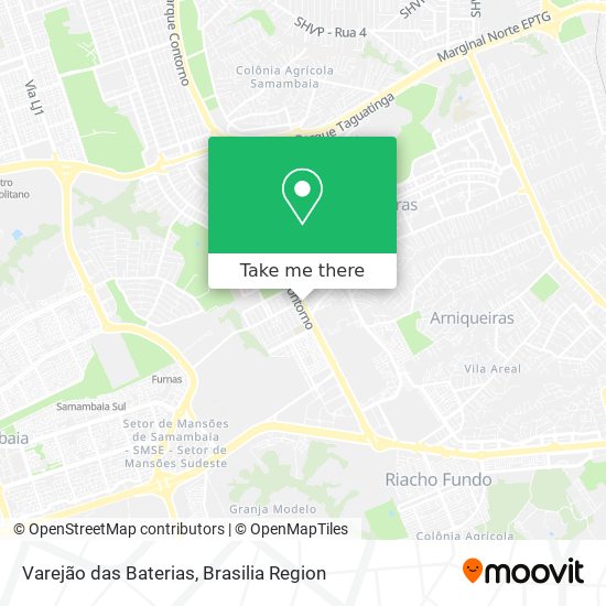 Varejão das Baterias map
