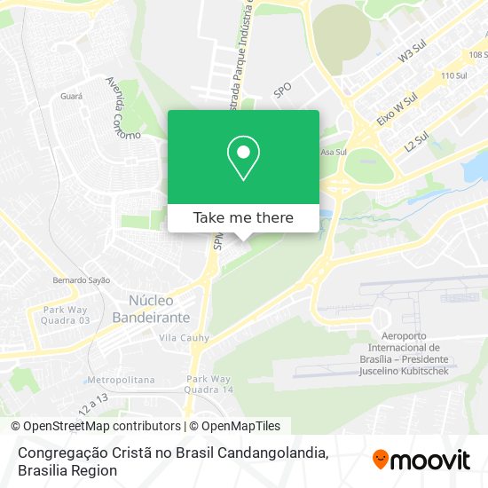 Congregação Cristã no Brasil Candangolandia map