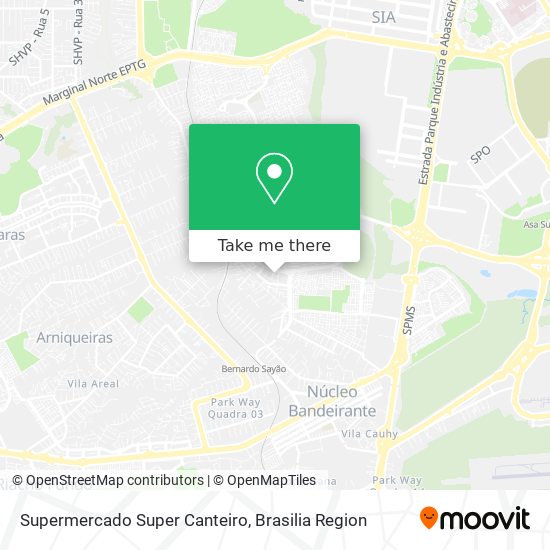 Supermercado Super Canteiro map