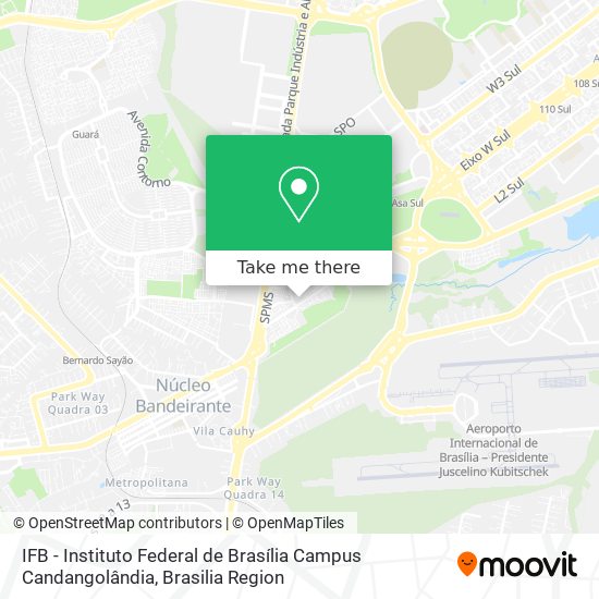 IFB - Instituto Federal de Brasília Campus Candangolândia map