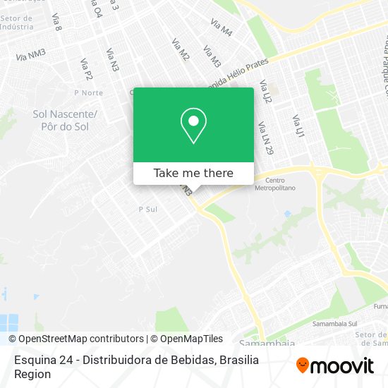 Esquina 24 - Distribuidora de Bebidas map