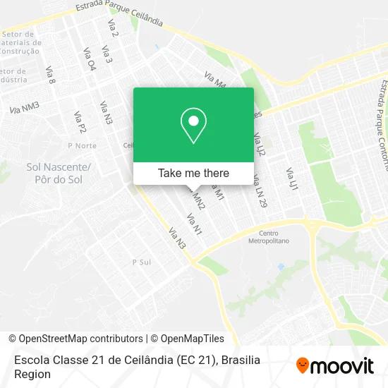 Escola Classe 21 de Ceilândia (EC 21) map