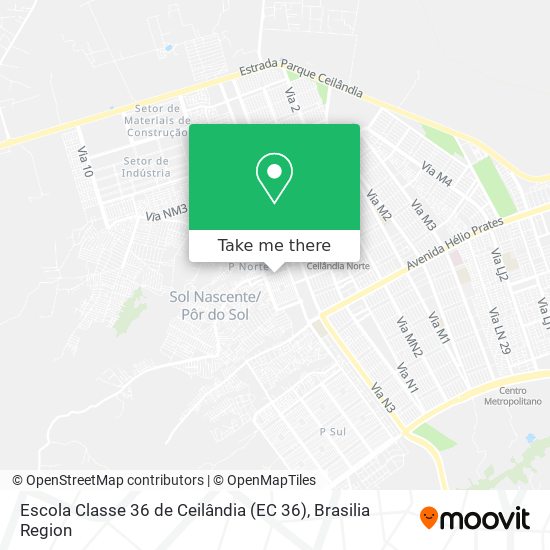 Escola Classe 36 de Ceilândia (EC 36) map
