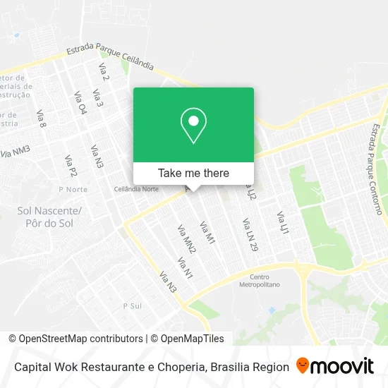Capital Wok Restaurante e Choperia map