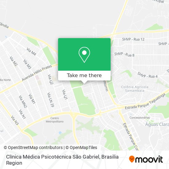 Clínica Médica Psicotécnica São Gabriel map