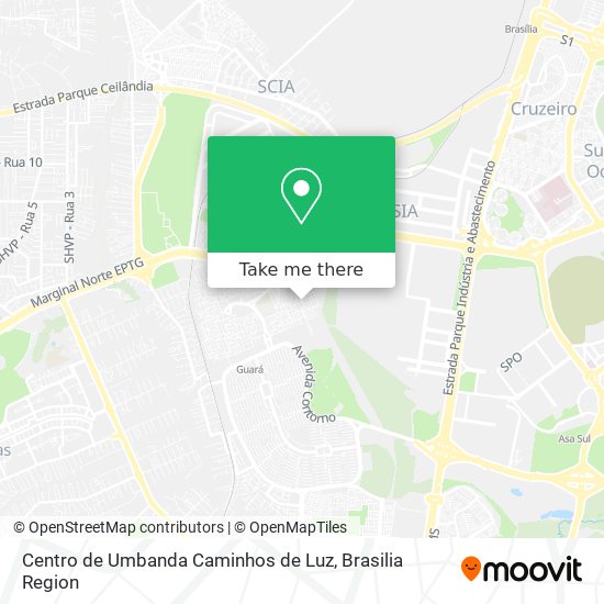 Centro de Umbanda Caminhos de Luz map