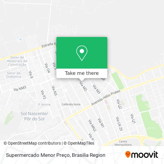 Supermercado Menor Preço map