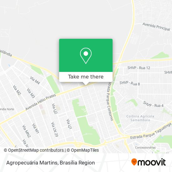 Agropecuária Martins map