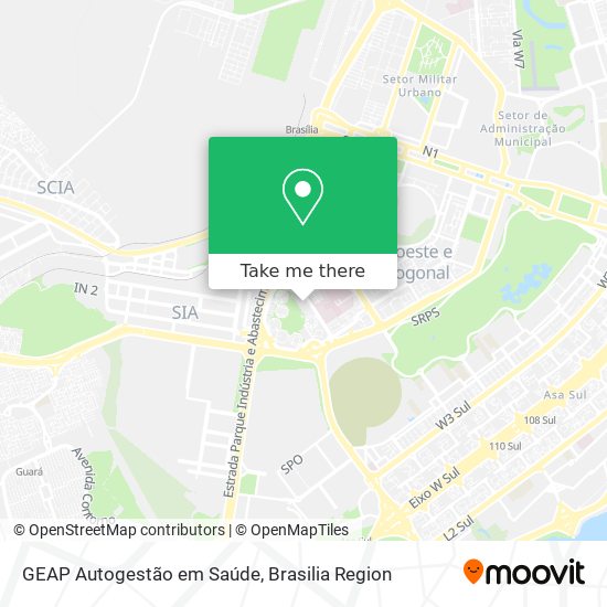 GEAP Autogestão em Saúde map