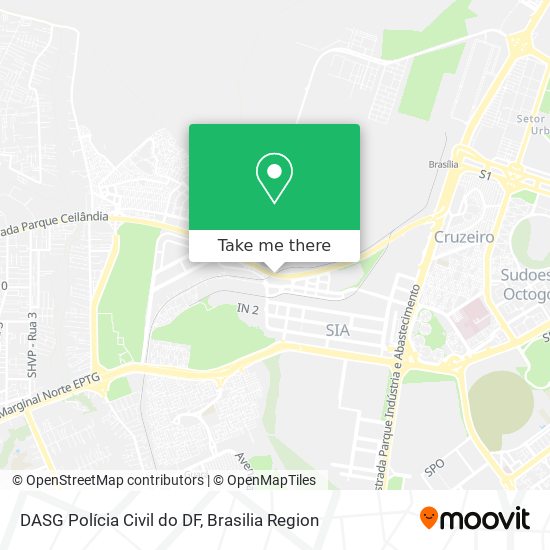 DASG Polícia Civil do DF map