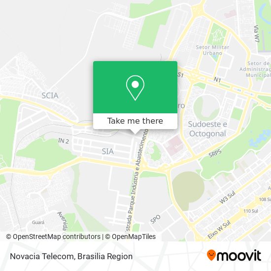 Novacia Telecom map