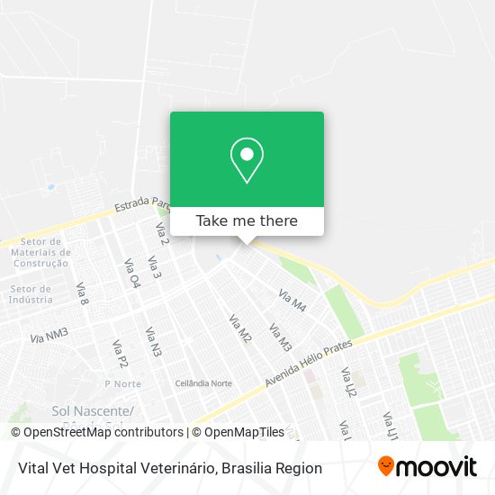 Mapa Vital Vet Hospital Veterinário