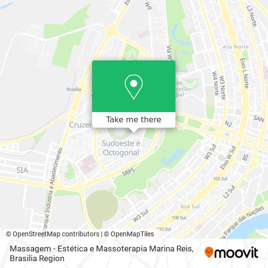 Massagem - Estética e Massoterapia Marina Reis map